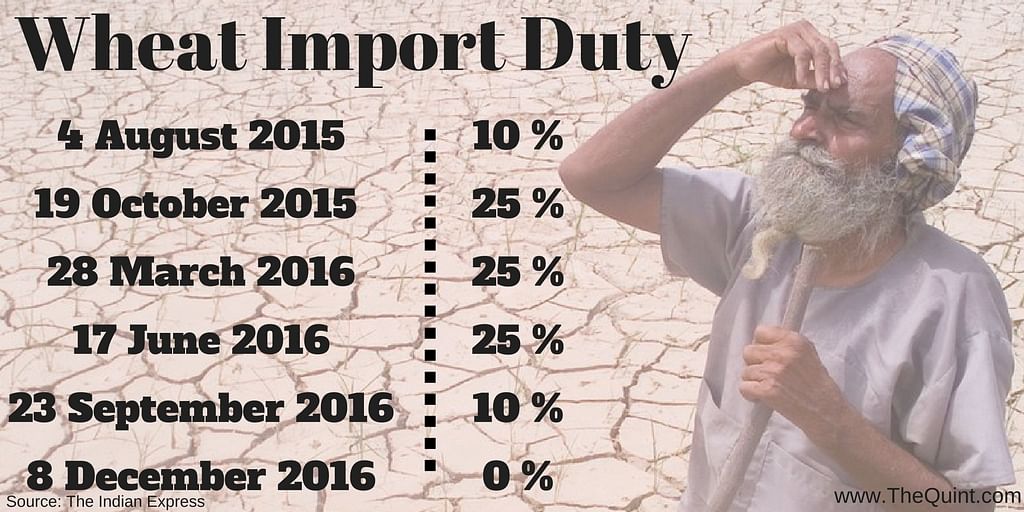 The competition introduced by the zero-tax on wheat import renders the trade unfair for Indian farmers.