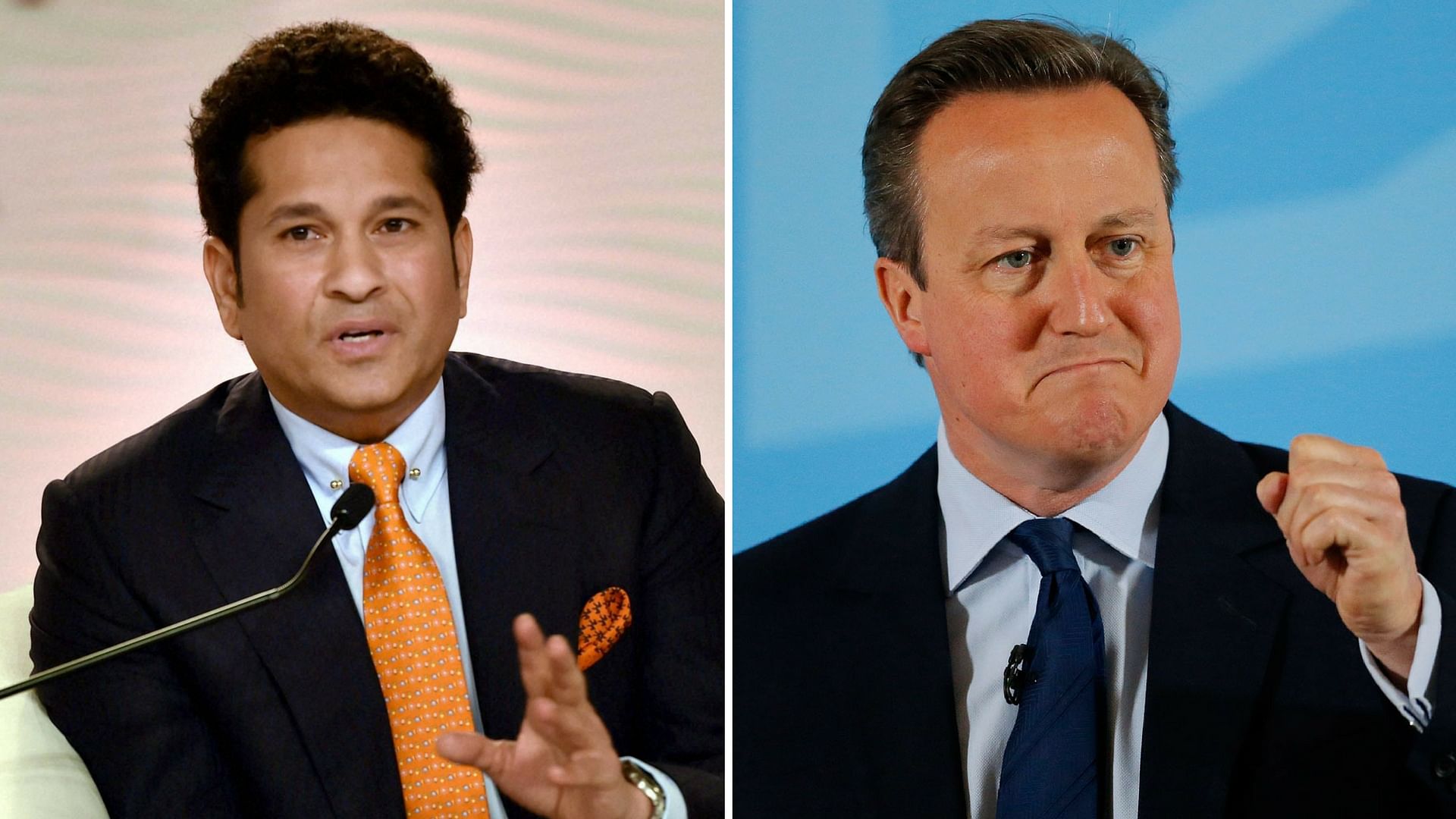 Sachin and David Cameron spoke at the Hindustan Times Leadership Summit. (Photo: PTI/AP)