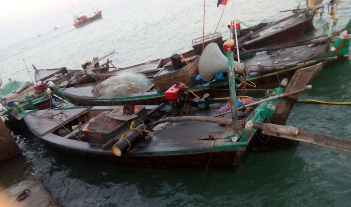 

 The boats and the crew were escorted to Jakhau port for further investigation, said a Defence PRO statement.