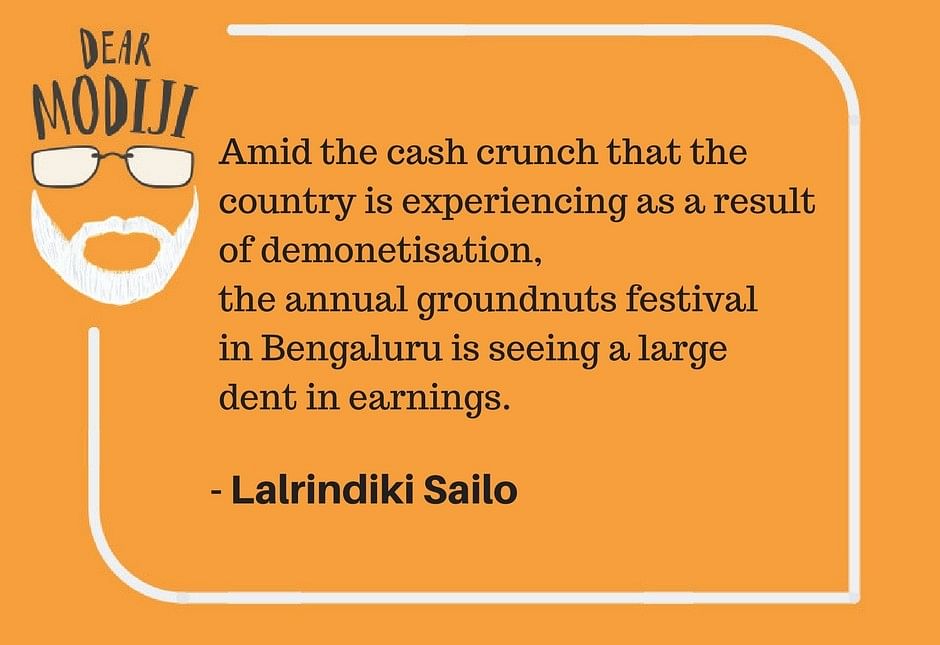 Amid the demonetisation-induced cash crunch, the annual groundnut festival in Bengaluru suffered losses.