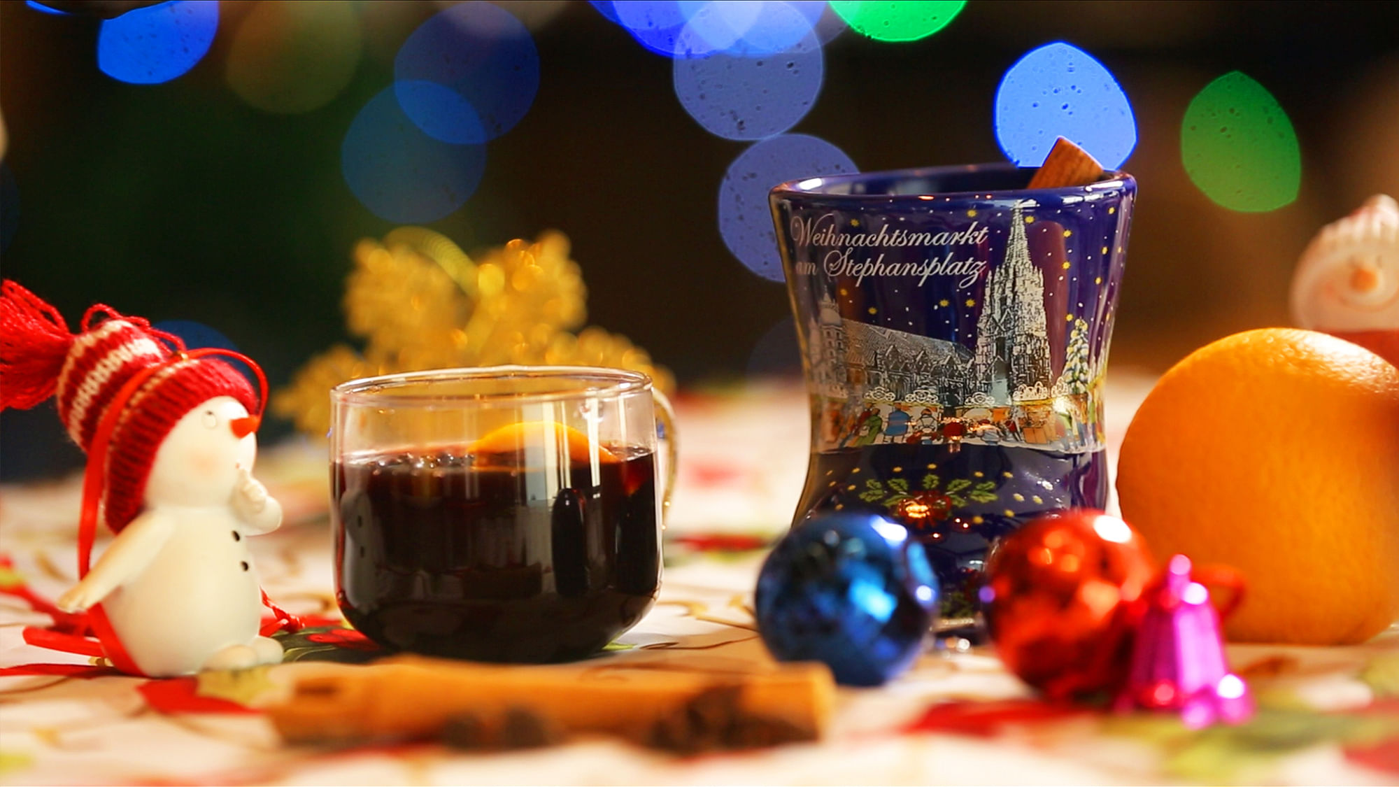 Mulled wine is a traditional European beverage made with red wine.