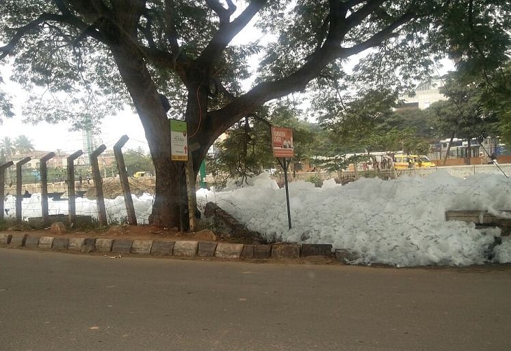 Every time it rains, residents near Varthur lake have to watch out for toxic foam.