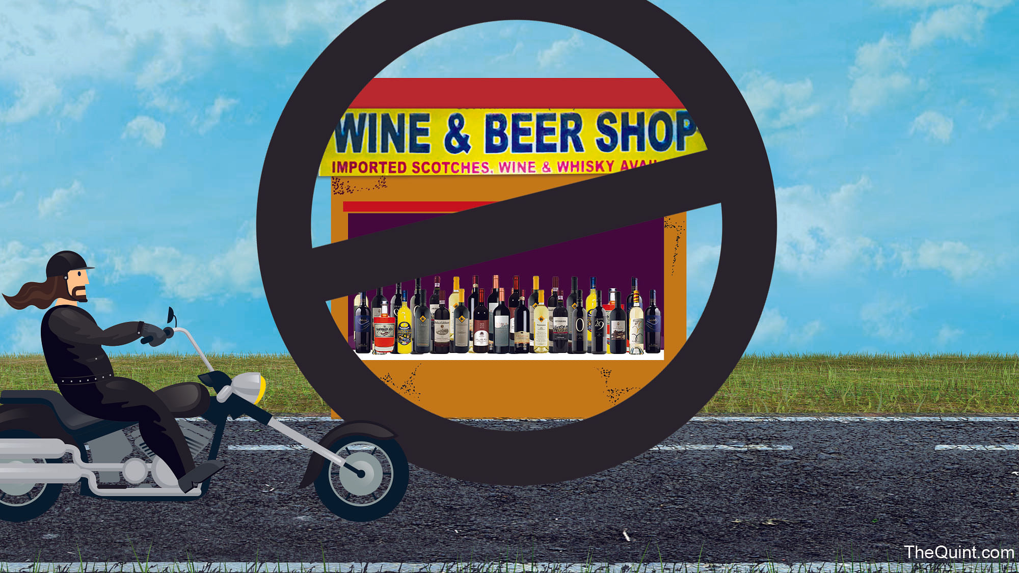 The Supreme Court’s order banning liquor sale on highways raises the issue about livelihoods being affected. (Photo: Rhythum Seth/<b>The Quint</b>)