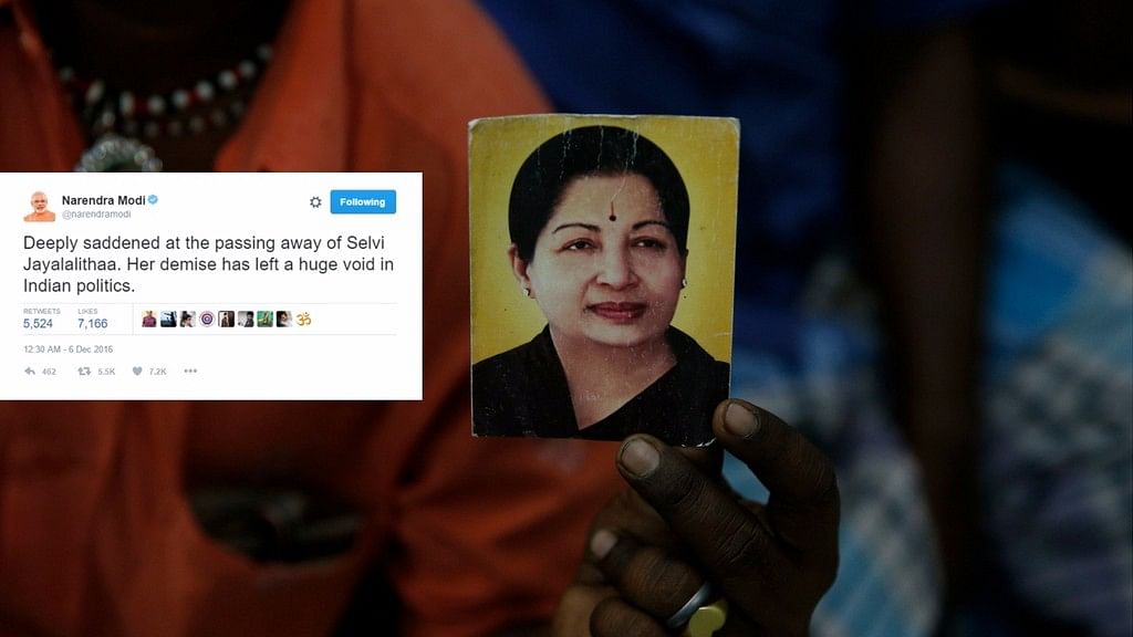 Various prominent politicians have taken to Twitter to express their condolences for the veteran leader. (Photo: AP/<b>The Quint</b>)