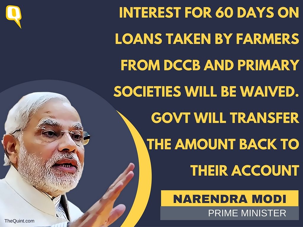 In his speech on New Year’s Eve, PM Modi announced various schemes for farmers, women and the poor.
