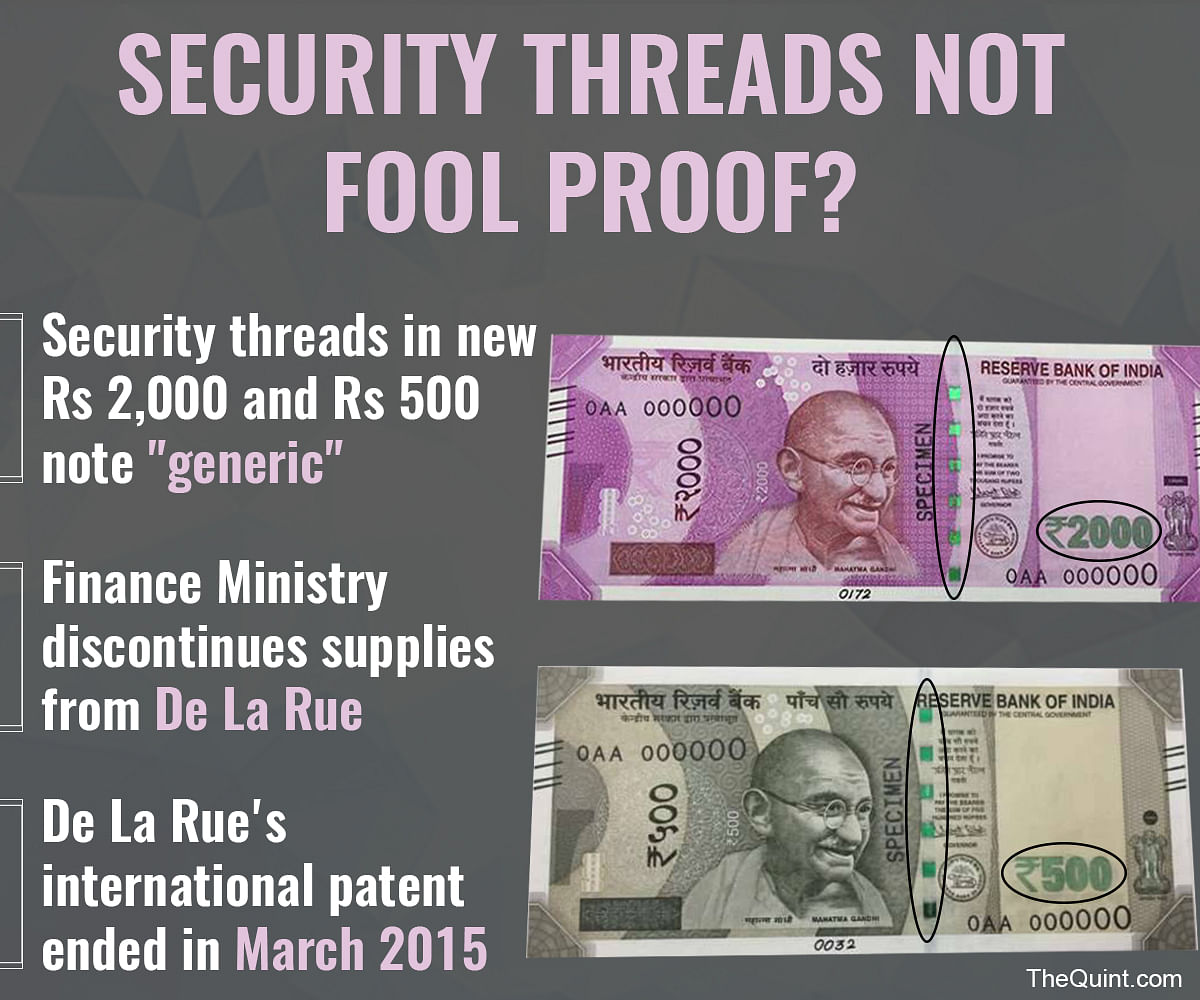 Using  generic and not exclusive security threads in new  notes leaves them open to foregry,  reports Chandan Nandy.