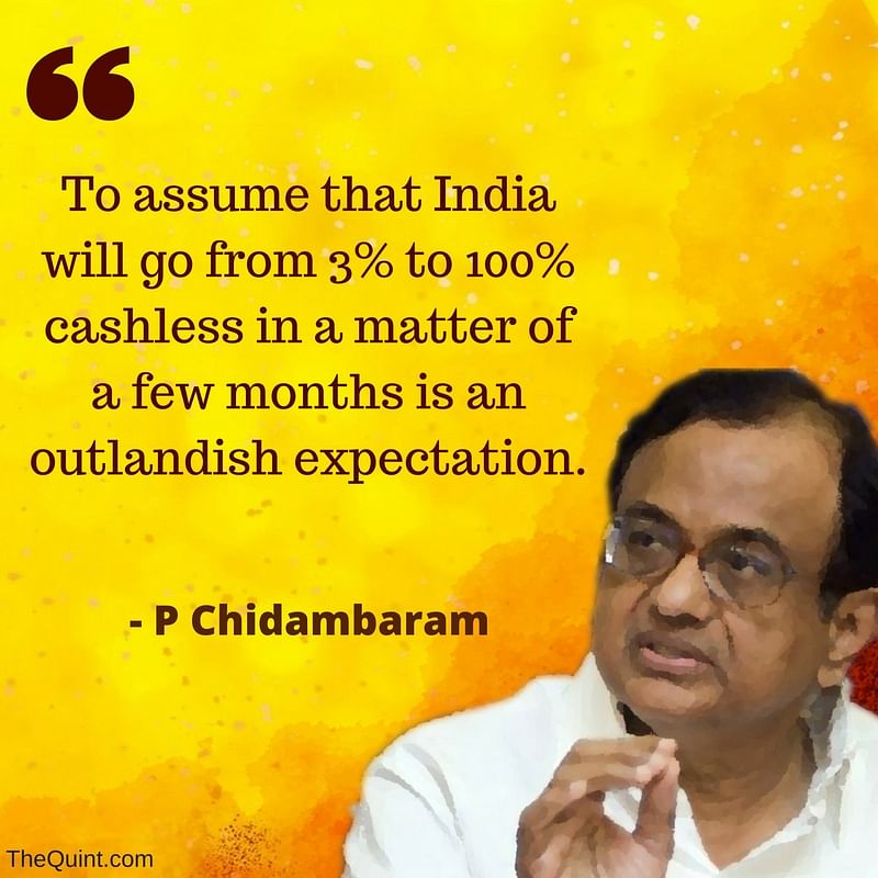 The former finance minister came down heavily on the government for implementing demonetisation.