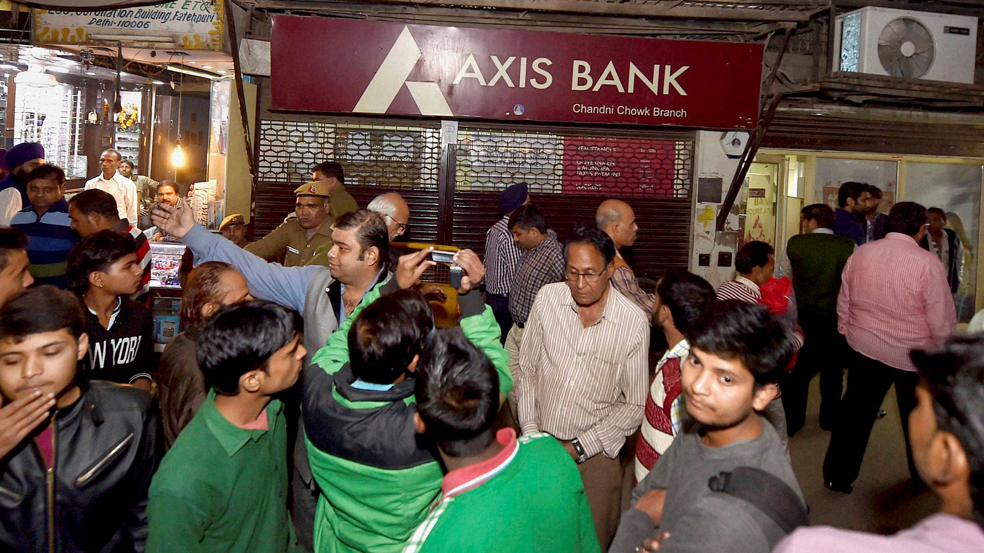 I-T officials raided the bank in Chandni Chowk on Friday. (Photo: PTI)&nbsp;