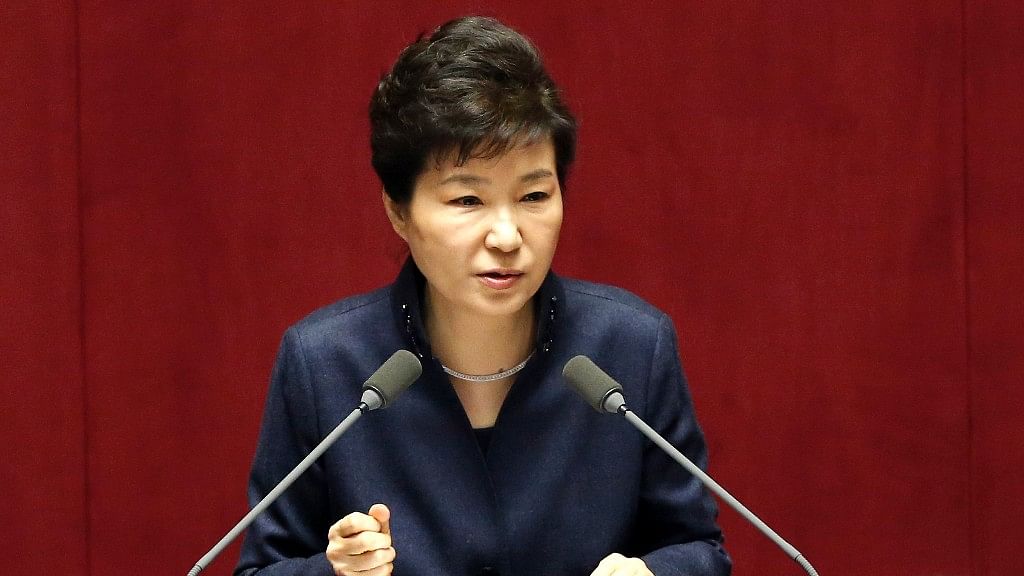 South Korean President Park Geun-hye delivers a speech at the National Assembly in Seoul, South Korea. (File Photo: AP)