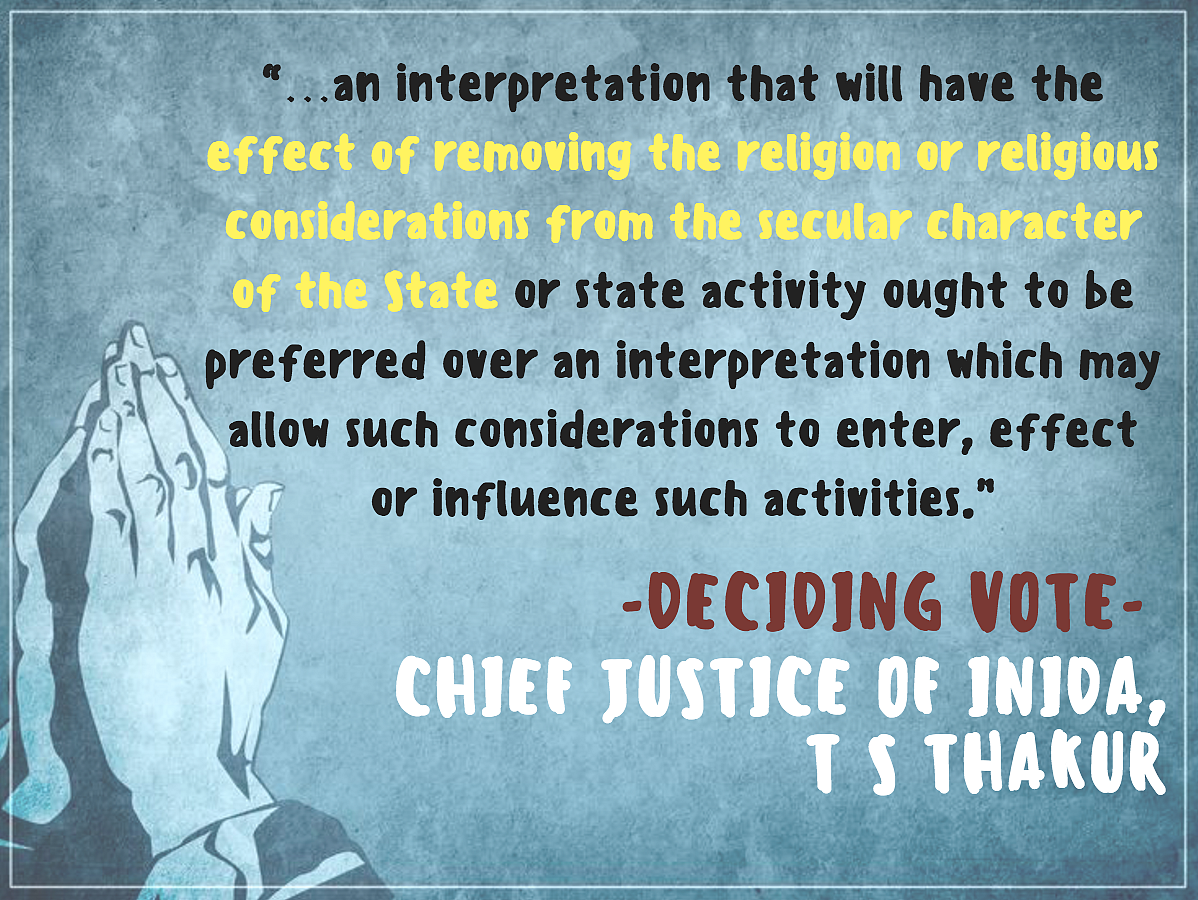 An excerpt from the SC verdict in <i>Abhiram Singh v CD Commachen</i>. (Infographic: <b>The Quint</b>/Pallavi Prasad)