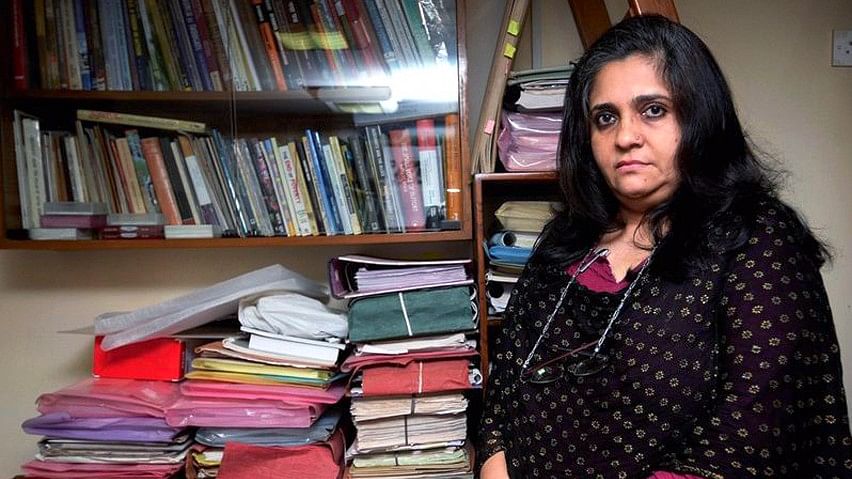 Teesta Setalvad’s autobiography, Foot Soldier of the Constitution: A Memoir, released on 26 January 2017. (Photo Courtesy: Facebook/<a href="http://Facebook.com/teesta.setalvad">Teesta Setalvad</a>)