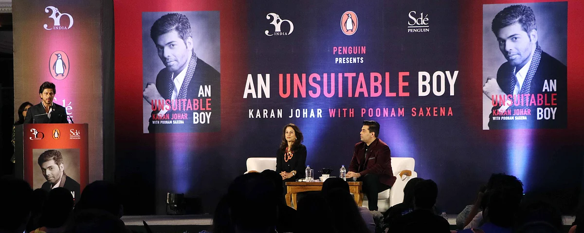 SRK launches KJo’s book. (Photo: Yogen Shah)