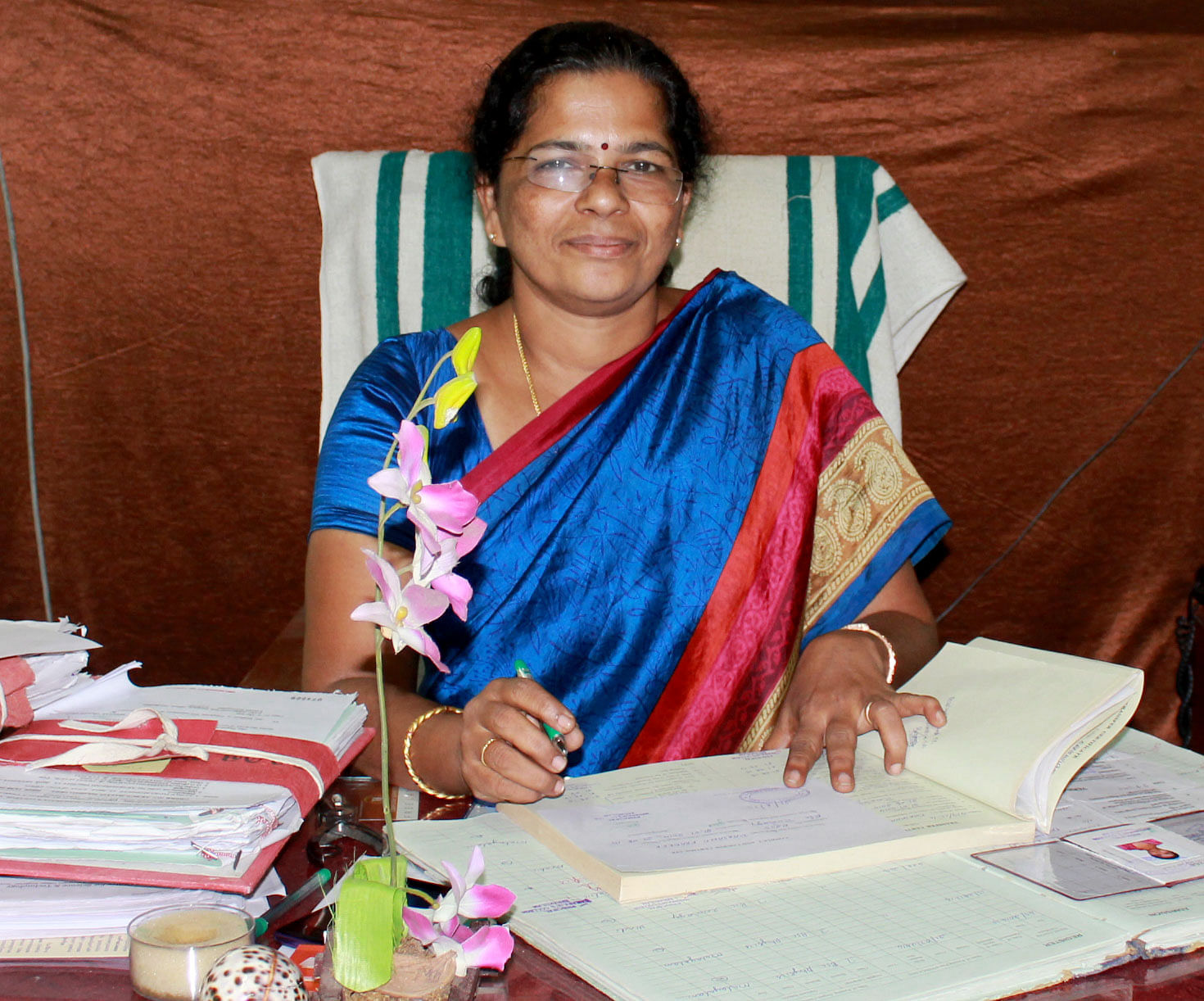 Professor NL Beena, Principal of Maharaja’s College Ernakulam, has drawn flak for her comments. (Photo Courtesy: <a href="https://www.maharajas.ac.in/administration/principal">Maharaja’s College</a>)