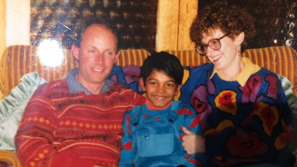 Saroo with his adoptive parents after arrival into Tasmania, Australia. (Photo Courtesy: <a href="https://www.facebook.com/saroobrierley/photos/a.815111025232836.1073741829.296190520458225/815110818566190/?type=3&amp;theater">Saroo Brierley (Official)</a> FB Page)