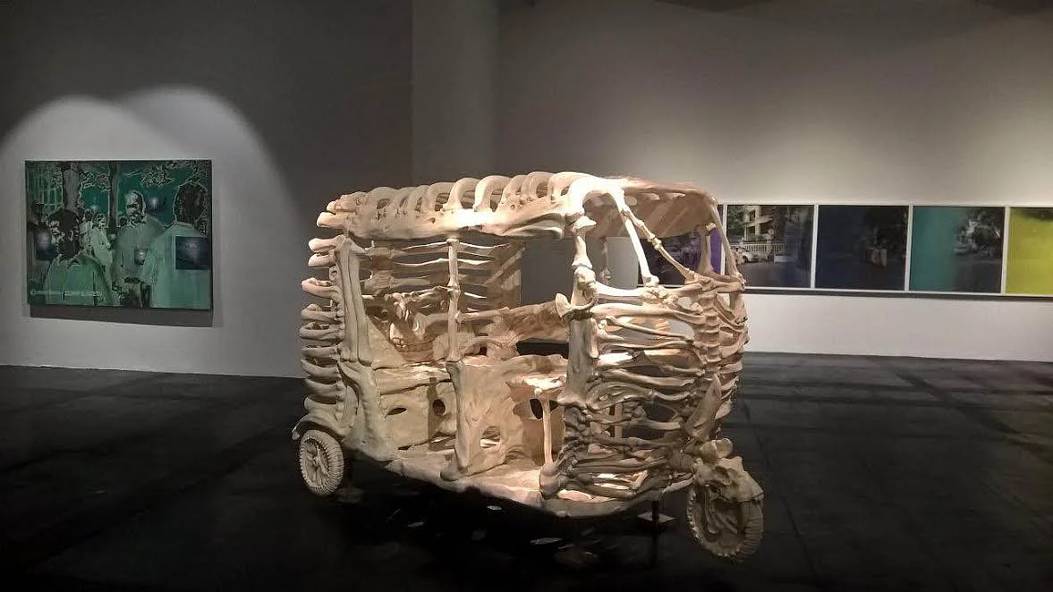 Jitish’s wide-ranging oeuvre is not represented here as well as it should have been. (Photo Courtesy: Sahar Zaman)