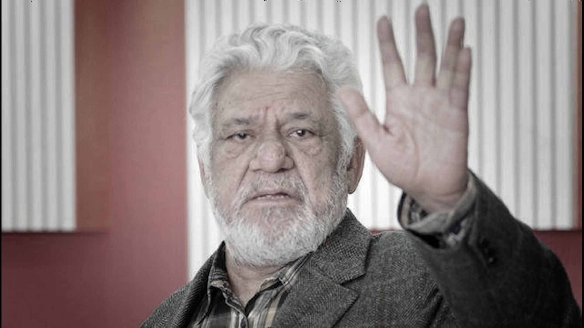 Actor Om Puri (Photo altered by <b>The Quint</b>)
