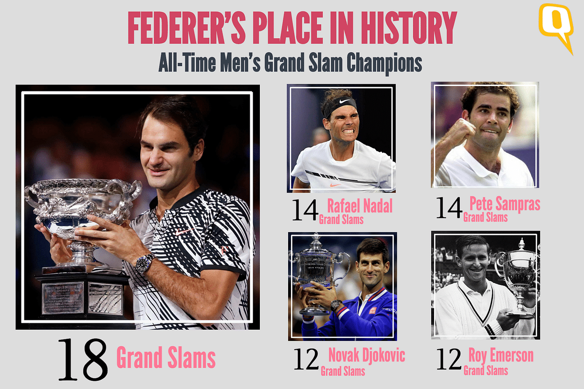 Roger Federer, presiding over tennis’ history.