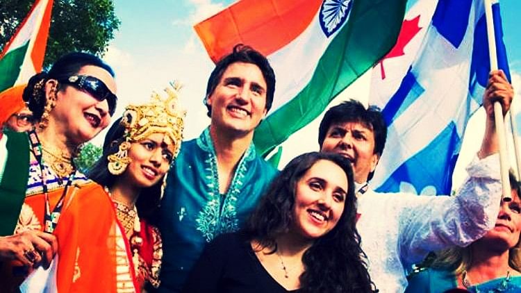 That moment when Trudeau wished Tamilians a Happy Pongal. (Photo Courtesy: The News Minute)