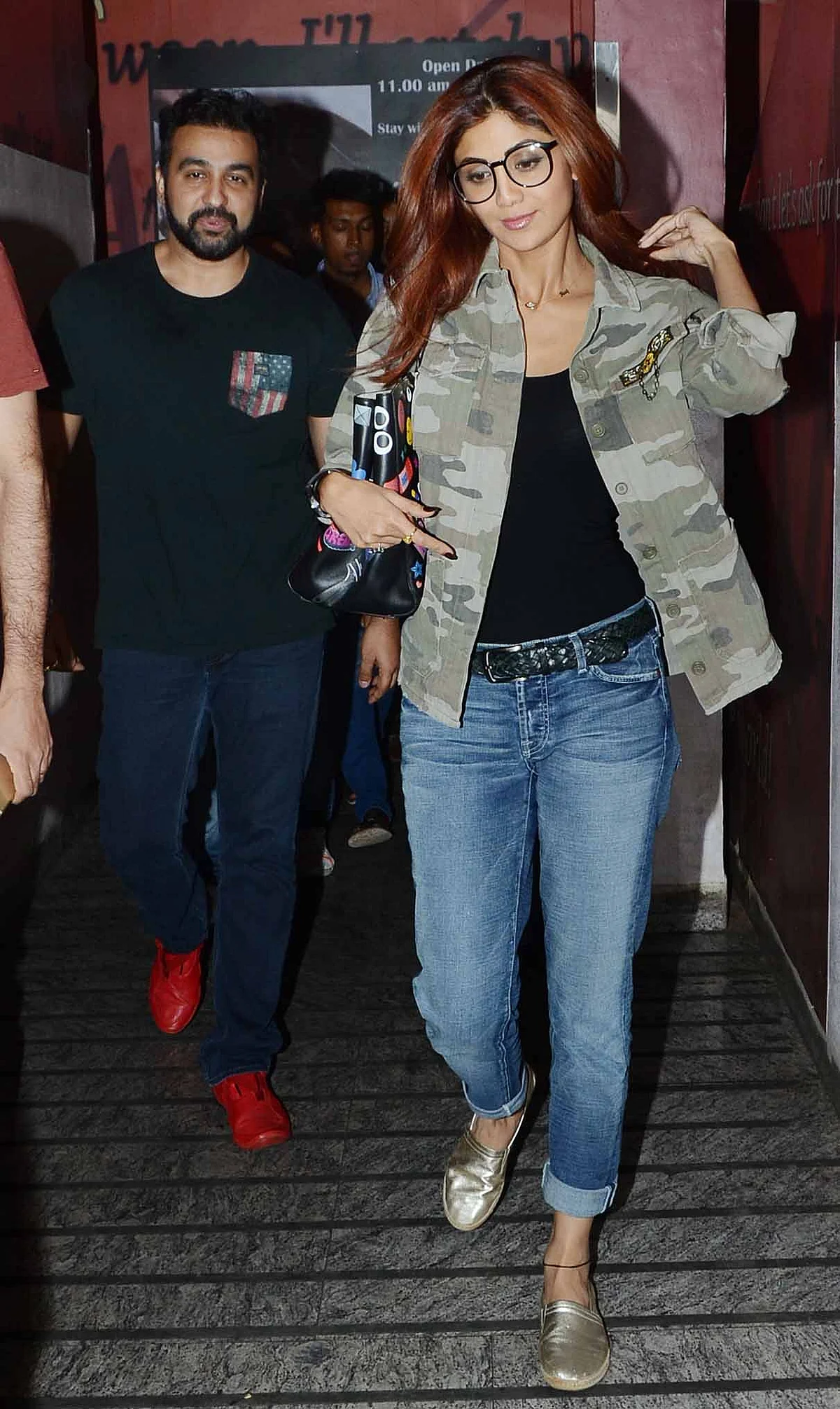 Shilpa Shetty was spotted with her husband at the movies. (Photo: Yogen Shah)