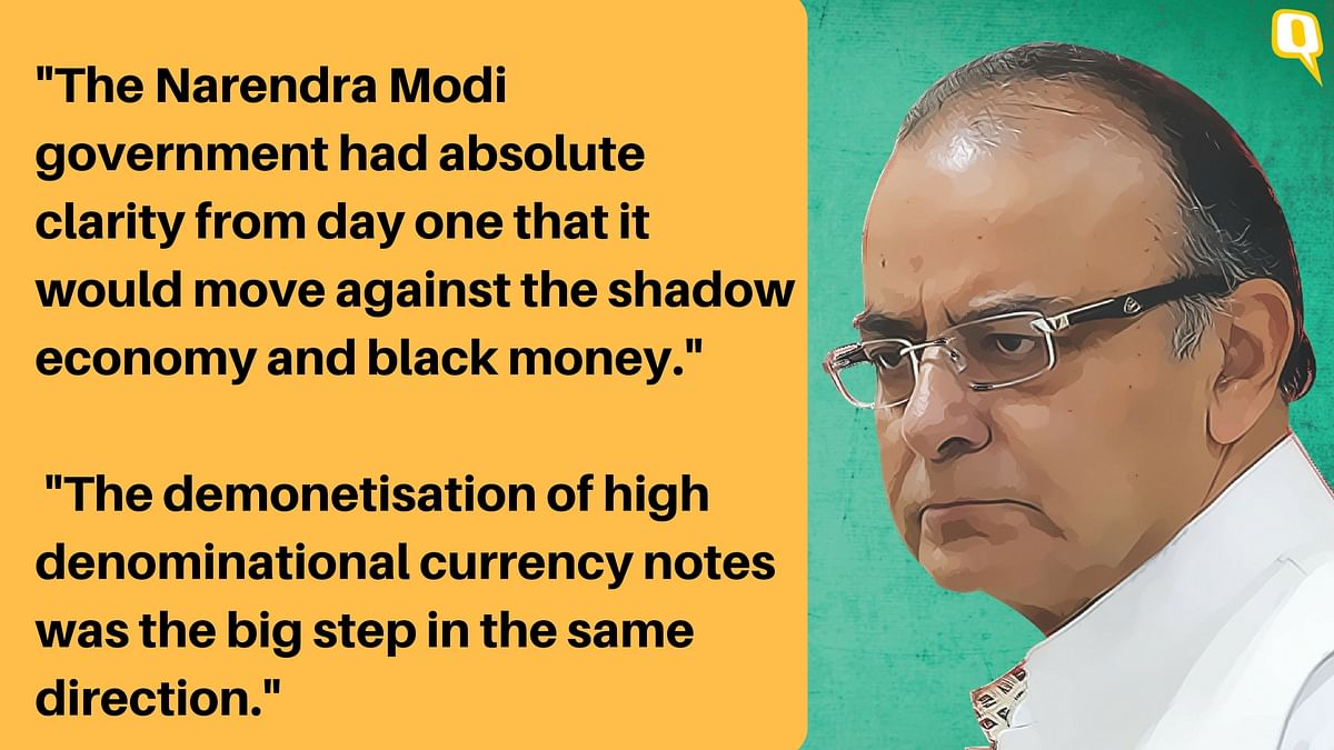 Finance Minister Arun Jaitley’s Facebook post comes two months after the demonetisation announcement. 