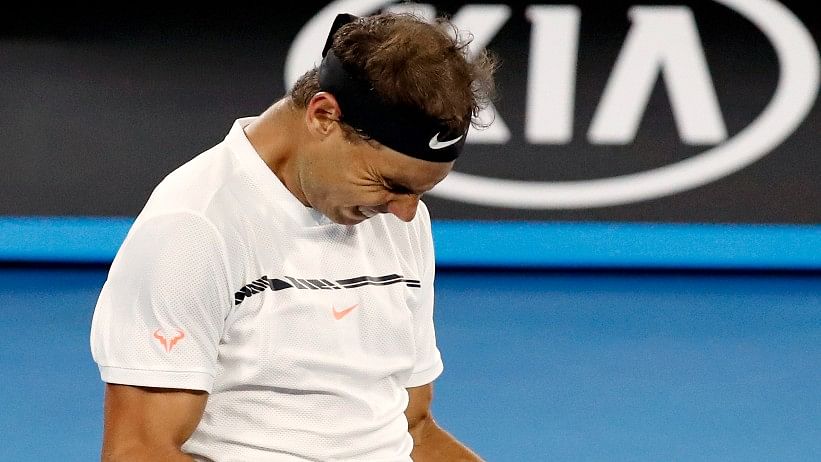 Rafael Nadal beat Milos Raonic in the quarter-final of the Australian Open on Wednesday.