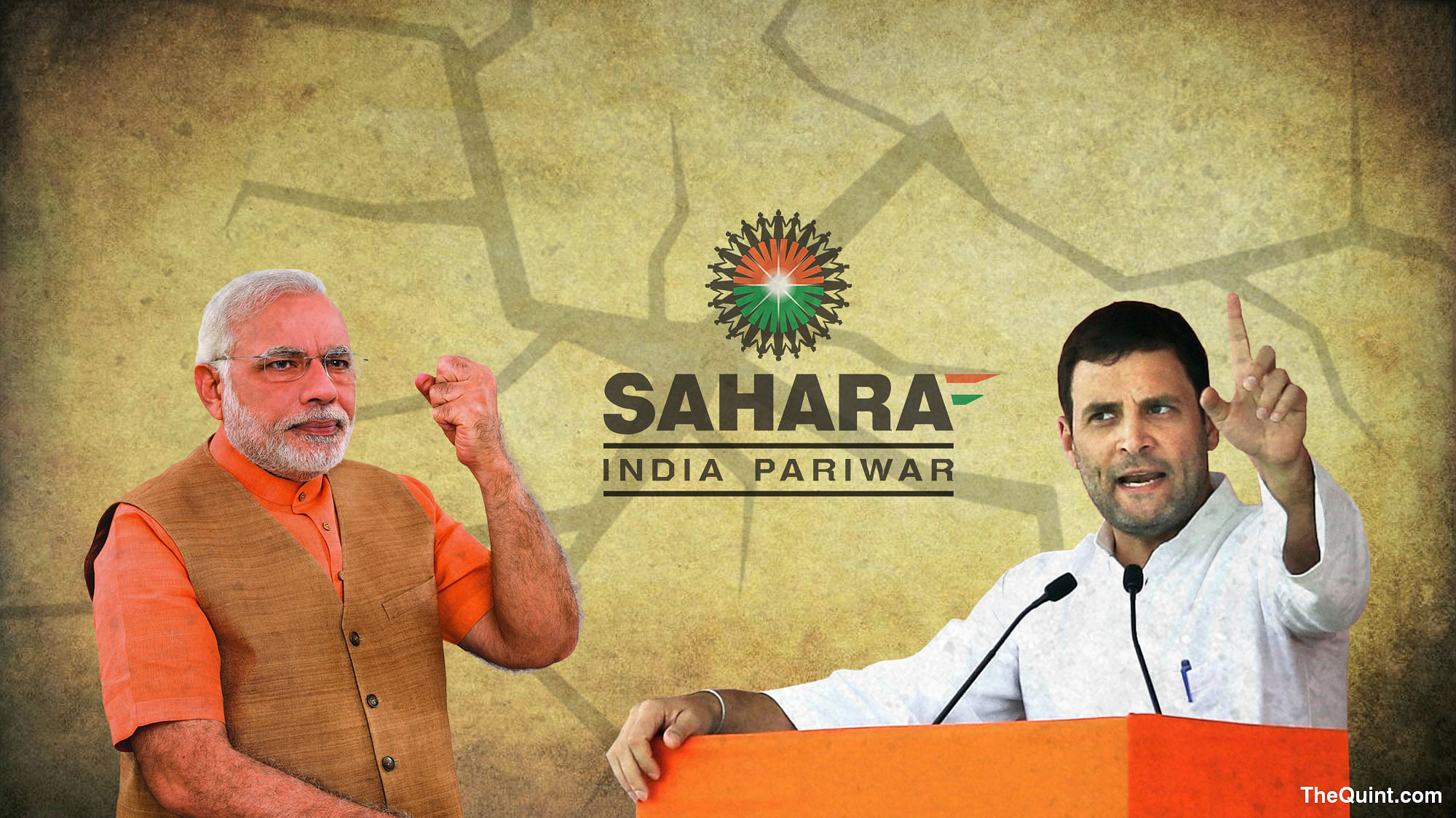 Prime Minister Narendra Modi (left) and Congress vice president Rahul Gandhi. (Photo: <b>The Quint</b>)