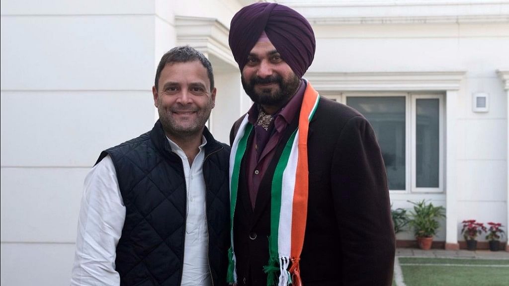 Navjot Singh Sidhu joined Congress, ahead of assembly poll in Punjab, on Sunday. (Photo Courtesy: Twitter/<a href="https://twitter.com/INCIndia">@INCIndia</a>)