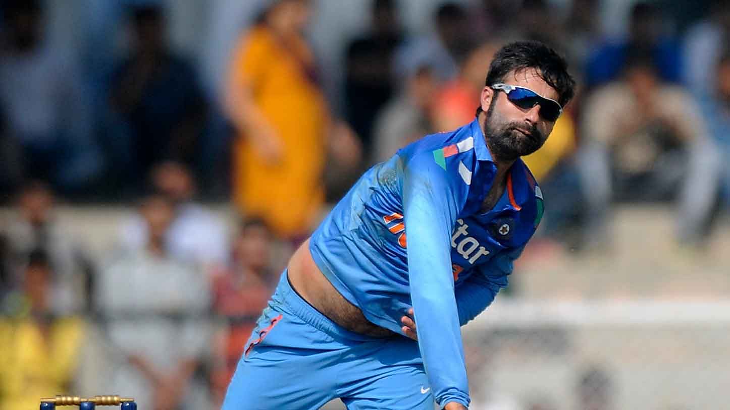 Parvez Rasool in action during an India A match. (Photo: BCCI)