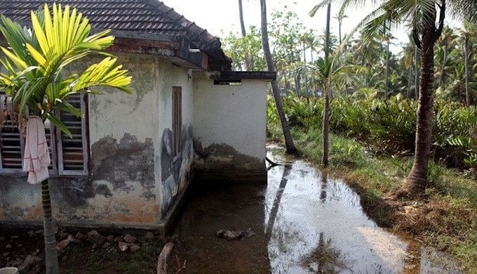 Islands in Kerala are  gradually sinking, and 10,000 people could potentially be displaced. 
