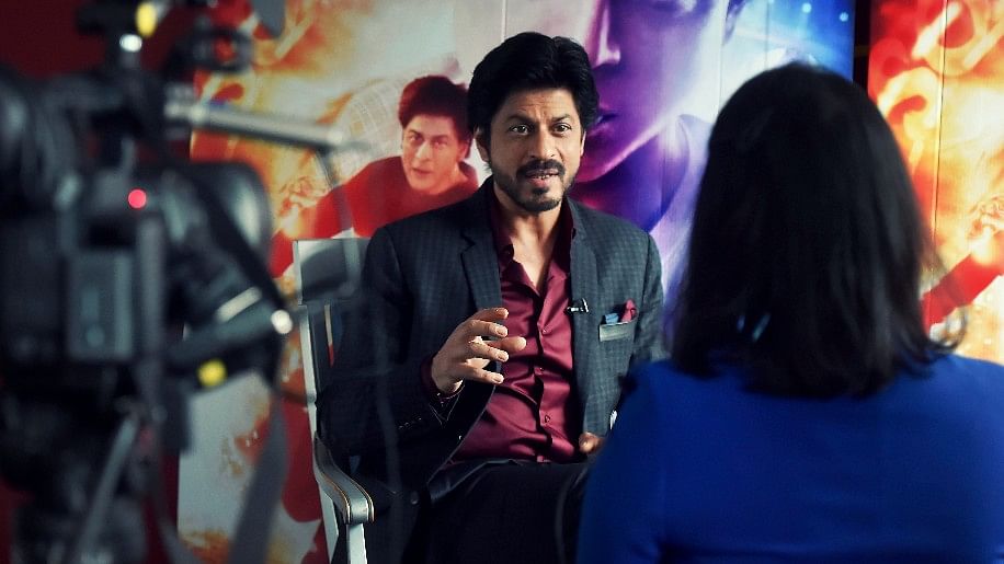 Shah Rukh Khan during an interview at Madame Tussauds, London. (Photo: Reuters)
