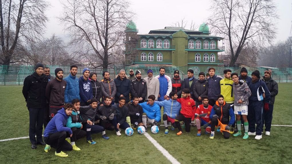 Ahmed, a centre-forward, and Rehbar, who plays on the wing, hail from Srinagar and were chosen by a special committee formed by the CRPF. (Photo: <b>The Quint</b>)