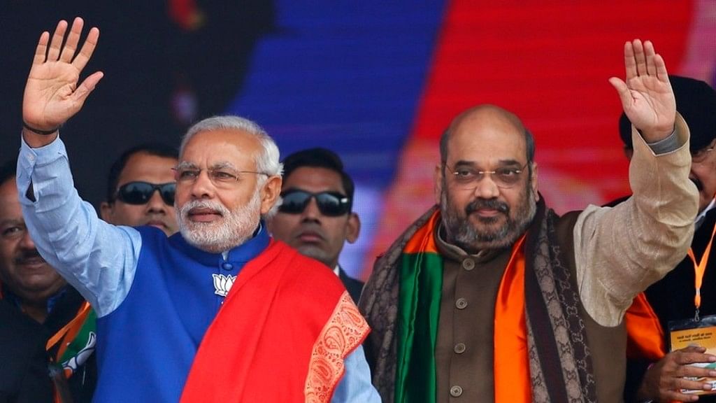 File image of Prime Minister Narendra Modi and BJP chief Amit Shah.&nbsp;