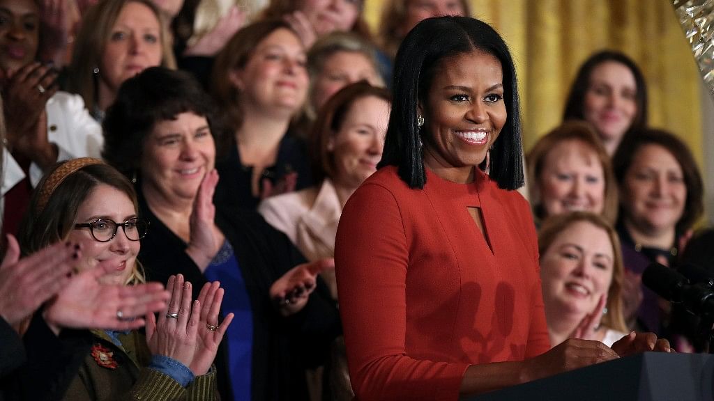 Michelle Obama makers her final speech as the First Last at the White House (Photo: AP)