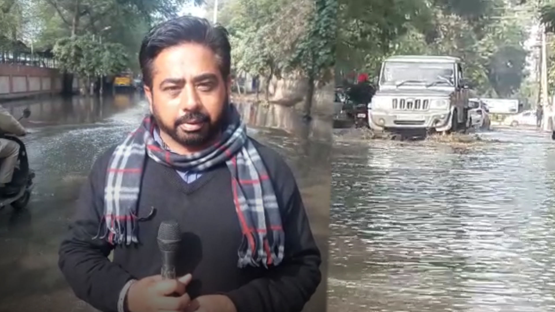 FB journo from Bathinda talks about the poor conditions of the roads (Photo: The Quint)