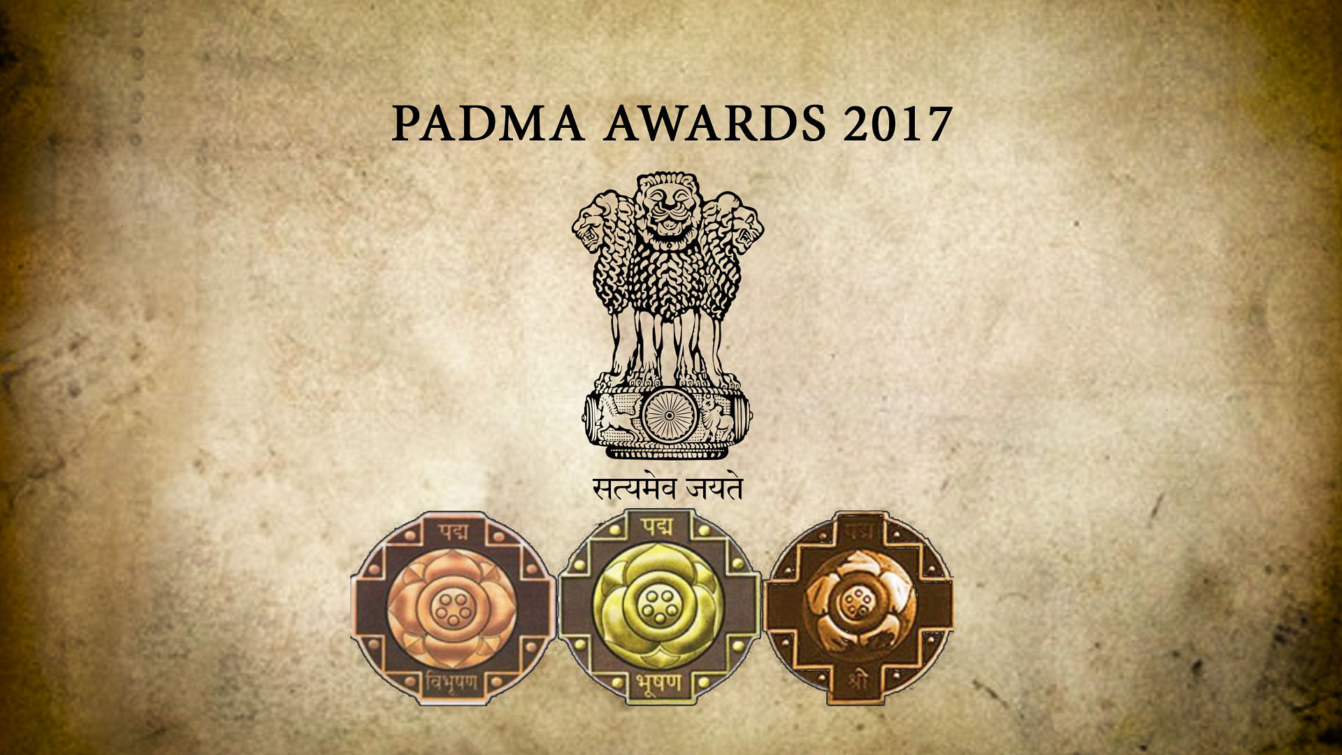 

President Pranab Mukherjee confers Padma Awards in New Delhi on 28 March. (Picture Courtesy: <b>The Quint</b>)
