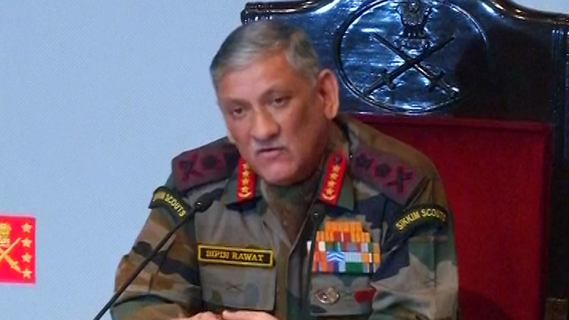 Indian Army Chief Bipin Rawat.