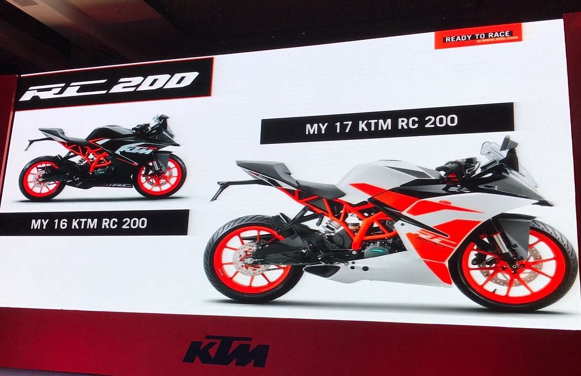 The RC 390 receives significant additions while the RC 200 gets just light updates