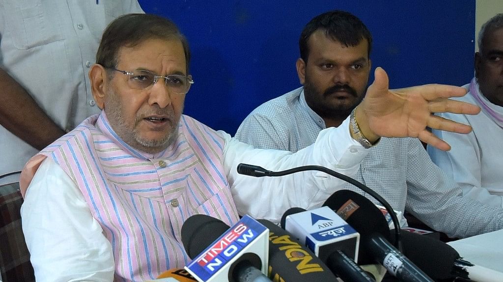 Sharad Yadav, along with MP Ali Anwar, was disqualified from the Rajya Sabha on 4 December after he joined hands with the opposition.