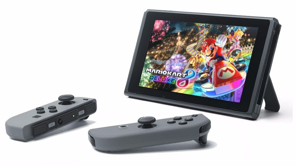 Nintendo’s Switch with Joy Con controllers. (Photo Courtesy: <a href="http://www.nintendo.com/switch/features/">Nintendo</a>)