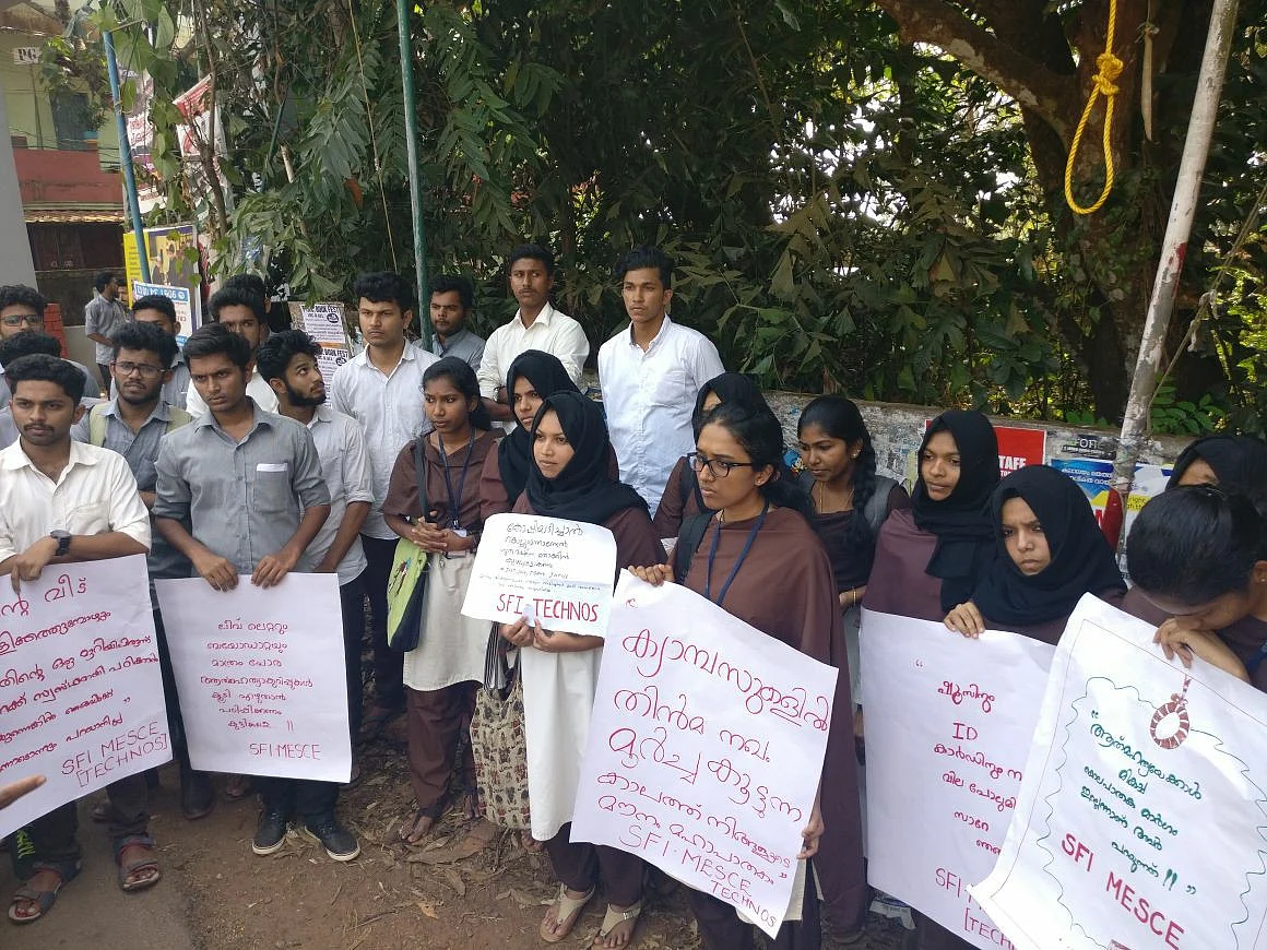 The management of the Nehru College of Engineering & Research initially defended the action against Jishnu but later suspended three people. (Photo Courtesy: Facebook/<a href="https://www.facebook.com/justiceforjishnupranoy/">JusticeforJishnu</a>)