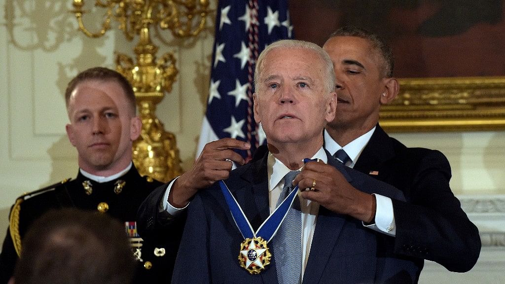 President Barack Obama awarded Vice President Joe Biden with the country’s highest civilian honour. (Photo: AP)