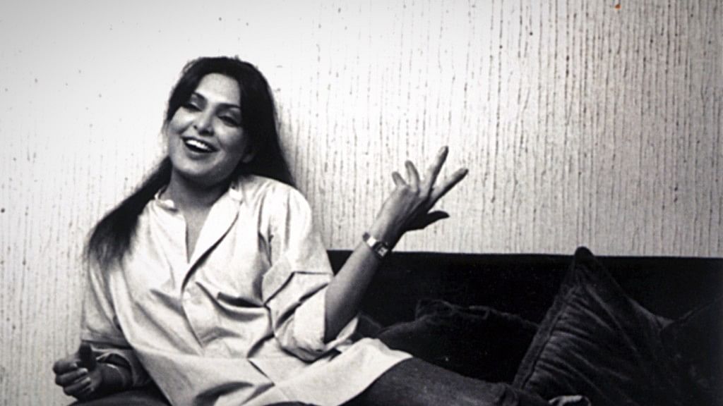 A candid moment from the troubled life of Parveen Babi.