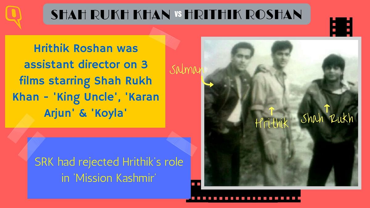 Shah Rukh Khan and Hrithik Roshan have an interesting shared history in the film industry.