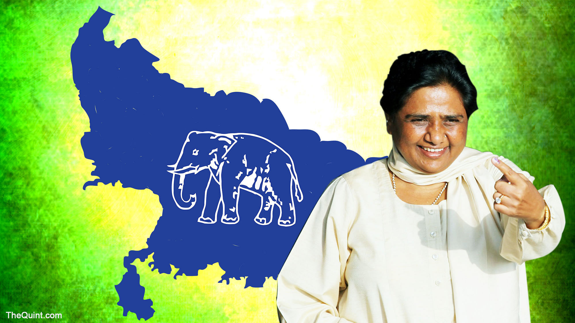 Opinion polls predicting a victory for the BJP in Uttar Pradesh is actually good news for Mayawati, who is likely to gain from the Muslim vote bank. (Photo: Rhythum Seth/ <b>The Quint</b>)