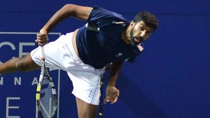 Rohan Bopanna at the Chennai Open on 4 January. (Photo: IANS)