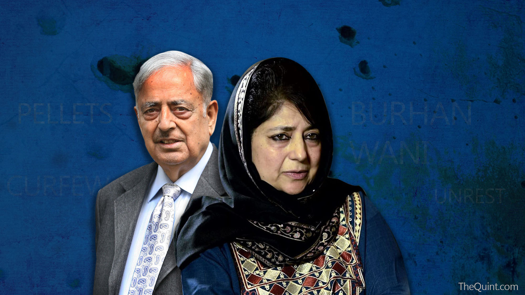 A year after Mufti senior’s demise, Mehbooba has managed to consolidate her position despite a rough rollercoaster ride. (Photo: Rhythum Seth/<b>The Quint</b>)