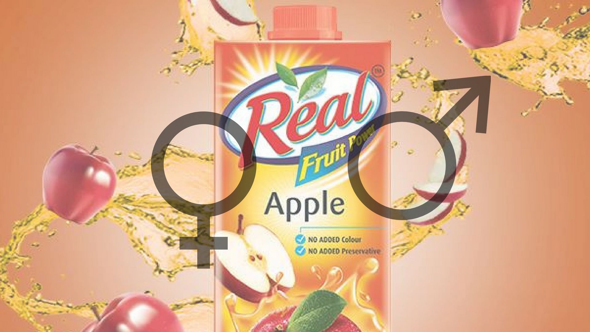 Réal Juice’s packaging raises a fresh question about gender in advertising (Photo: Facebook: <a href="https://www.facebook.com/RealFruitPower/photos/a.155906814535696.31376.116641471795564/901793566613680/?type=3&amp;theater">Real Fruit Juice</a>/<b>Altered by the Quint</b>) 