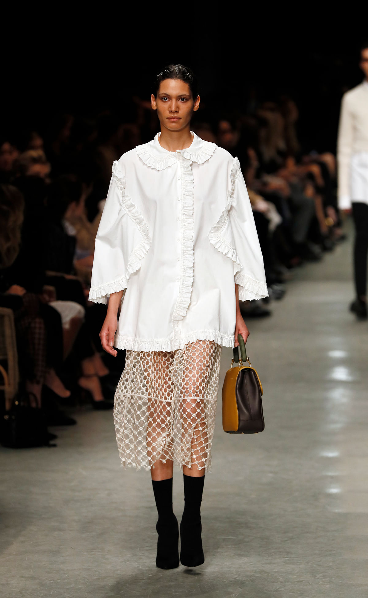 Designers are interpreting the white shirt in different ways: from oversized collars to teaming them with ‘lehengas’