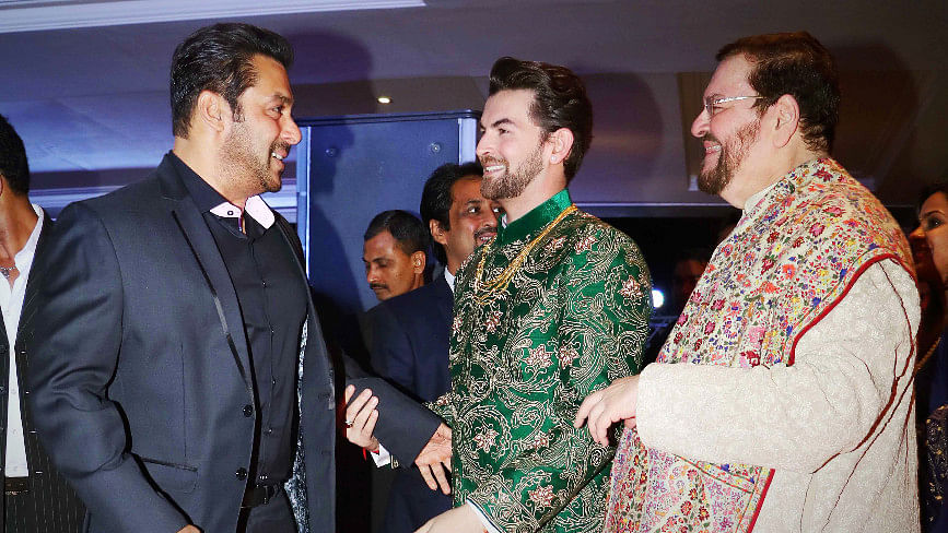 
Salman Khan at Neil Nitin Mukesh and Rukmini Sahay’s reception. (Photo: Yogen Shah)



