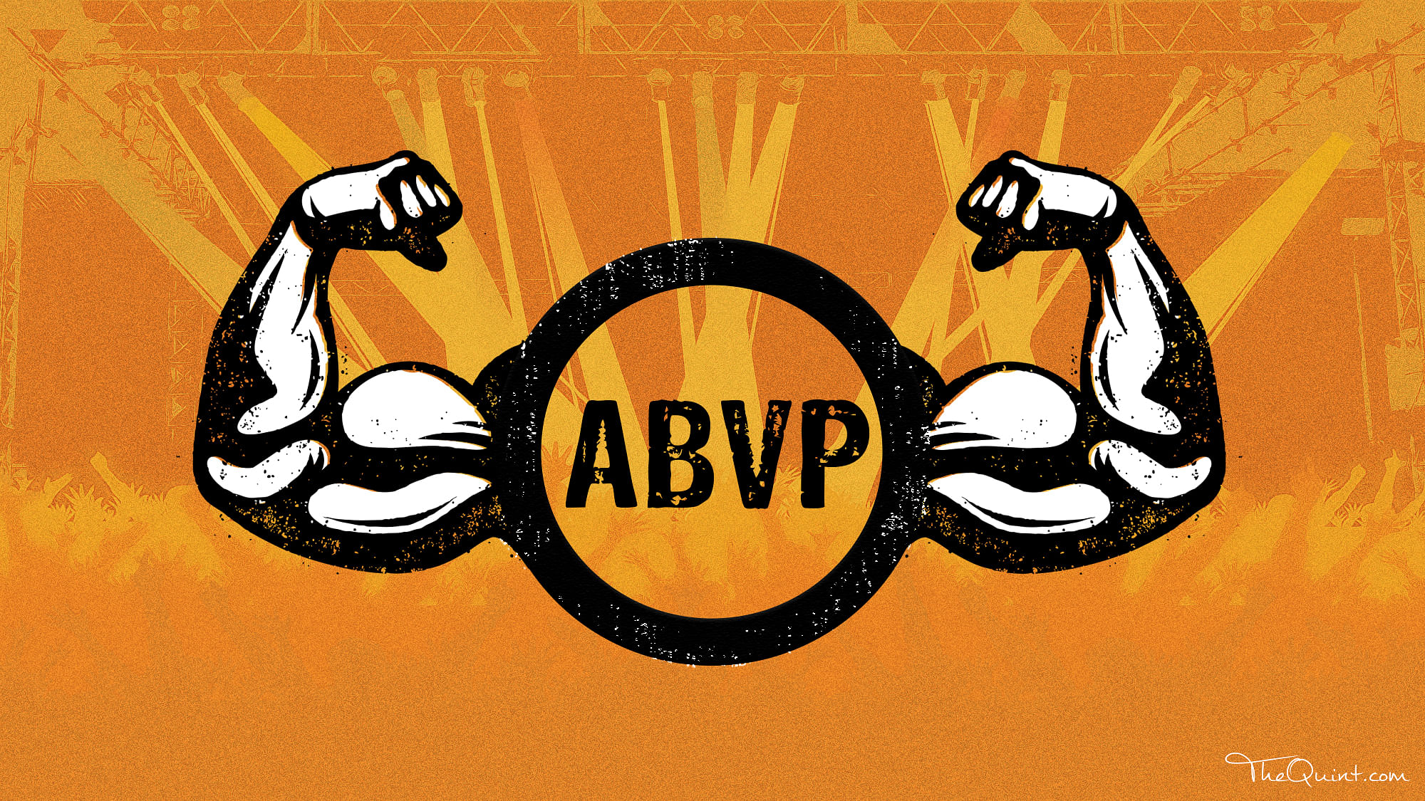 The ABVP is the best event management company you can get. This fun video that tell’s you why. (Photo: Rhythum Seth/<b>The Quint</b>)